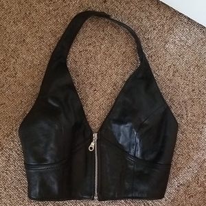 Leather Bralette